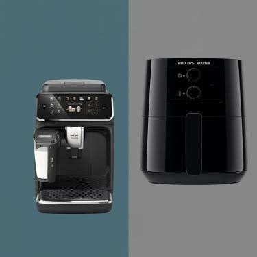 Imagem de Cafeteira LatteGo 4400 + Airfryer Série 3000