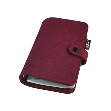 Imagem de A6/ A5 Capa de feltro com 6 furos, pasta de arquivo para fichário de visualização de anel redondo para protetores de folhas soltas/refil de caderno/scrapbooking/protetor de capa de fichário (Bossa