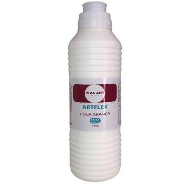 Imagem de Cola branca extra pva adesivo artflex 500 gr - VIVA ART ARMARINHOS