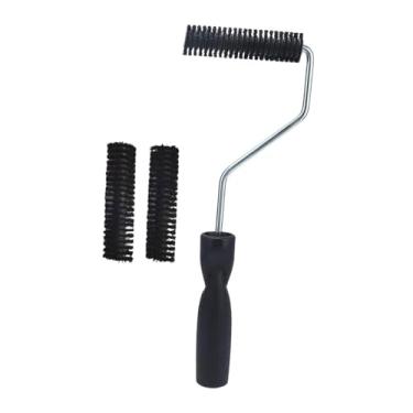 Imagem de MFMEXUL Rolo de Fibra de Vidro Portátil com Cabo Ergonômico, Desempenadeira de Bolhas para Projetos de Resina, Banheira, áreas Externas, Casa, Etc, Cabeça 28mmx100mm