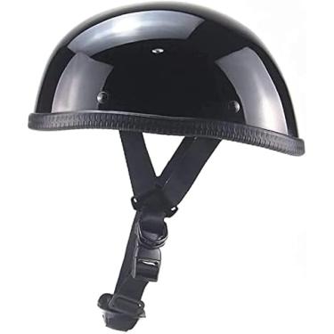 Imagem de Novidade Motocicleta Meio Capacete Estilo Alemão Beanie Capacetes Ece Aprovado Verão Rosto Aberto Capacete Caveira Cap Homens Mulheres, Para Street Cruiser Scooter Jet Style To, 3, XL:61-62CM