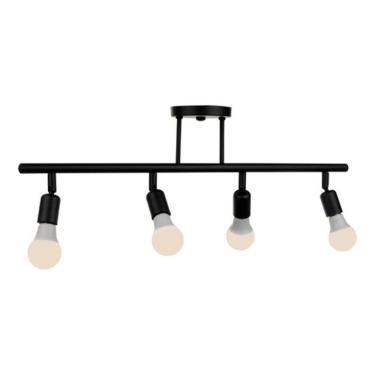 Imagem de Luminária Teto Spot Trilho 4 Direcionável Preto