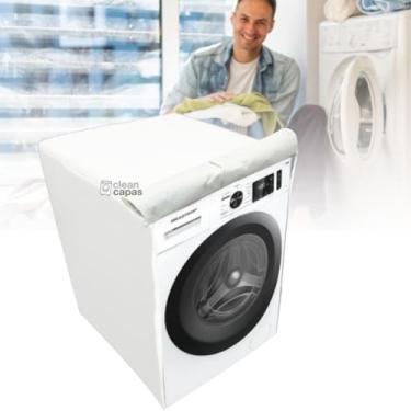 Imagem de CAPA PARA LAVADORA FRONTAL BRASTEMP 9KG BWJ09AB IMPERMEÁVEL (BRANCO)