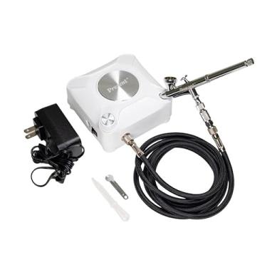 Imagem de Present Kit de aerógrafo com compressor de ar, escova de ar de alta pressão para pintura, tatuagem, arte de unhas