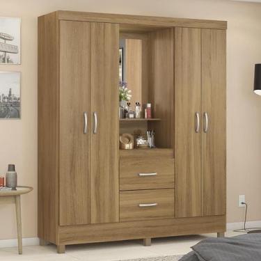 Imagem de Guarda Roupa Capelinha Lord 4 Portas + Espelho - Demóbile - DEMOBILE, 