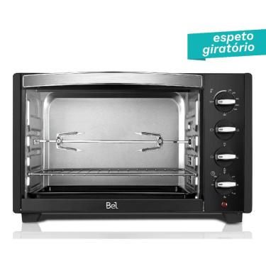 Imagem de Forno Elétrico 48 Litros com Espeto Giratório 1600W Preto BEL48D - 220V