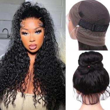 Imagem de Peruca Ebarly Hidden Strap 360 Full Lace Front Human Hair 24"