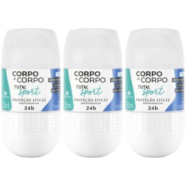 Imagem de 3 Desodorante Antiperspirate Roll on Total Sport 50ml Davene