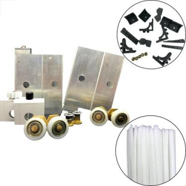 Imagem de Cj Roldanas E Acessorios At6 (Vt6) Folhas Fixas e Móveis - Tec Vidro