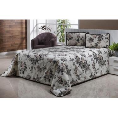 Imagem de Cobre Leito Piquet King 3 Peças - Cortinas Ibitinga, Tabaco