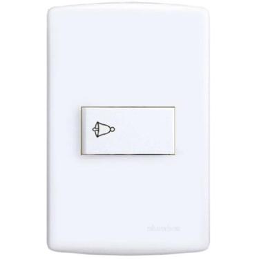 Imagem de Conjunto Pulsador Campainha 4x2 Branco Siena 6501 Alumbra