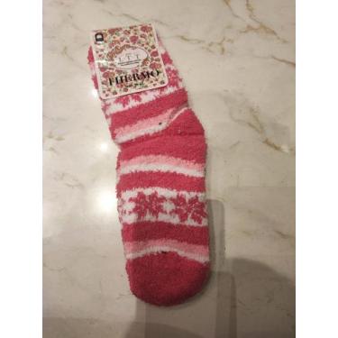 Imagem de Meia lã grossa térmica cano alto aquece o pé - Top, Pink