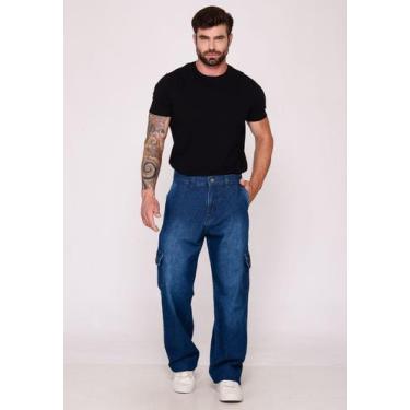 Imagem de Calça Cargo Macaw 7944 Jeans, Jeans, 48