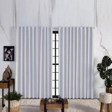Imagem de Cortina De Luxo Blackout Premium 6,00m X 2,50m Tecido Grosso De Luxo (Gelo)