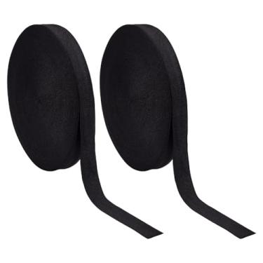 Imagem de arricraft Correia de poliéster preta de 219 metros, rolo de fita resistente de 2,5 cm para alças de bolsa, coleira de cachorro, cinto de segurança, alças de mochila, corda de resgate, equipamento