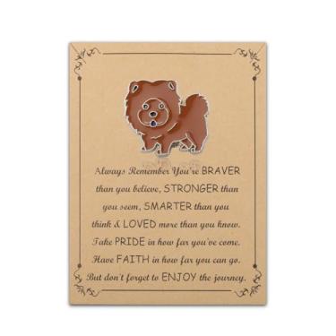 Imagem de BNQL Chow Chow Broche Chows Presentes de Cachorro Presentes de Dono de Cachorro Broche de Cachorro Presentes Memoriais Broche de Animal Broche Presente para Amantes de Filhotes