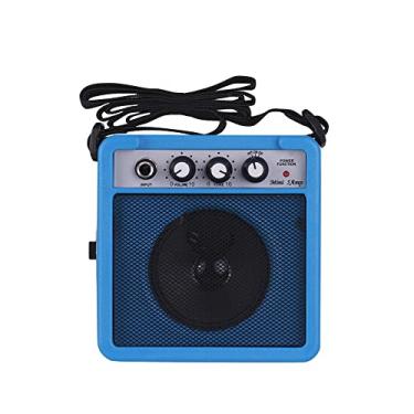 Imagem de Ymiko 5W Mini Guitarra Amplificador Portátil Compacto Guitar Amp Speaker Com Volume Ajuste do Tom Overdrive Função 635mm 35mm Entradas para Guitarra Acústica Elétrica Prática Início (4)