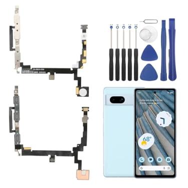 Imagem de Cabo flexível de substituição para botão liga/desliga para Google Pixel 7A Botão de Volume Flex Cable Google Pixel 7A com sensor de luz flash com chaves de fenda