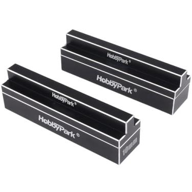 Imagem de HobbyPark Aluminum Professional Droop Gauge with 10mm Blocks, Ride Height Droop Extender Tool for 1/10 RC Touring Drift Car Chassis Setup