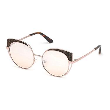 Imagem de Guess Óculos de sol By Marciano GM0796 - Masculino, Armação Ouro Rosa Brilhante, Lentes Gradientes, GM07965328Z