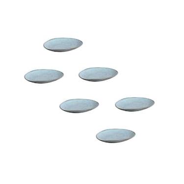 Imagem de Conjunto de Pratos de Sobremesa Ovais Porto Brasil Orgânico Breeze 22,5cm - 6 peças