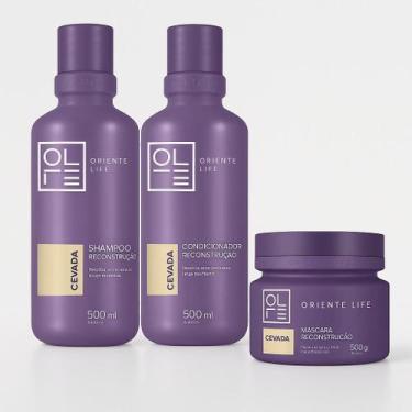 Imagem de Oriente life kit cevada shampoo + condicionador + máscara home care 50