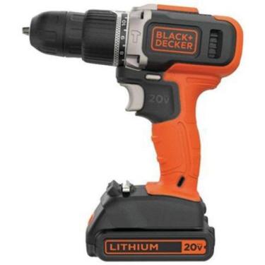 Imagem de Parafusadeira Furadeira 20V C/2Vel Black+Decker Bcd704C1-Br