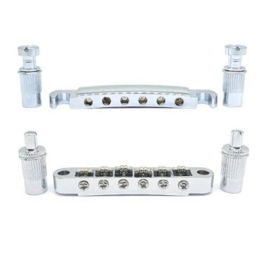 Imagem de Kit MXP Ponte Roller Tune-o-matic RTM25 Cromada + cordal