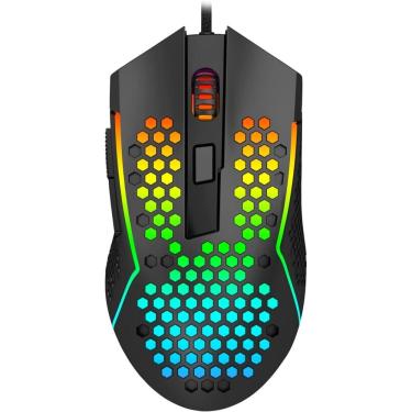 Imagem de Mouse Gamer Redragon Reaping Rgb Usb 2.0 - Preto