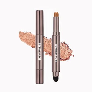 Imagem de MYUANGO Shimmer Bastão de sombra, creme, lápis, giz de cera, iluminador de olhos, maquiagem, à prova d'água e de longa duração (nº 07 dourado)