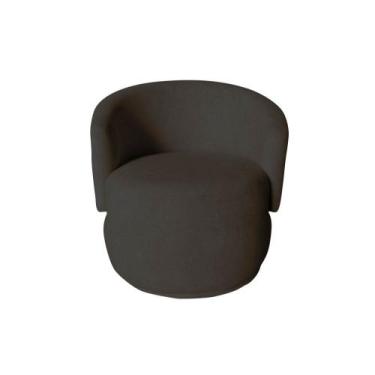 Imagem de Poltrona Decorativa Beatriz Orgânica Veludo Marrom - Mansão Decor