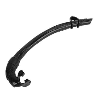 Imagem de ZJchao Mergulho Com Mergulho Com Mergulho Com Mergulho Com Snorkel de Mergulho Com Bocal de Silicone de Grande Calibre para Mergulhar Snorkeling Natação (Preto)