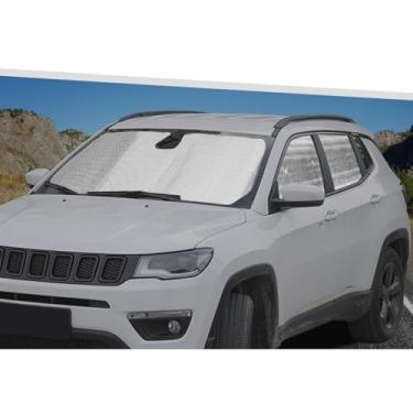 Imagem de Jimen Adequado para Jeep Compass 2017-2025, 8 peças de para-brisa frontal e lateral para para-brisas