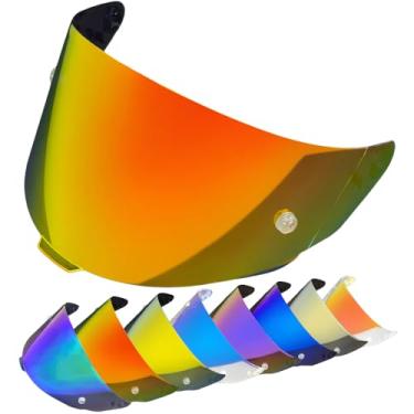 Imagem de Moontogo Protetores De Capacete Para Kyt Tt Course Viseira Proteção Uv Pára-Brisas Acessórios Solar Alta Resistência (Revo Deep Red)