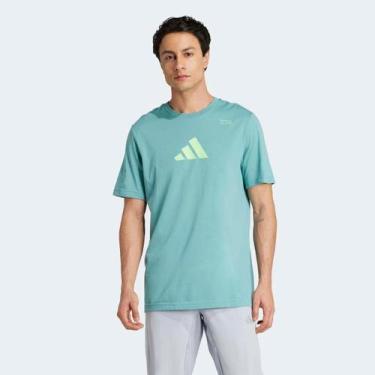 Imagem de Camiseta Adidas All Gym Masculina, Verde, P