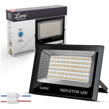 Imagem de Refletor Amarelado Led 200W Lumi Cor Da Carcaça Preto Cor Da
