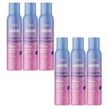 Imagem de Kit 6 Fixador De Maquiagem Spray Mood 150Ml - My Health