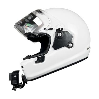 Imagem de JINGXIN Suportes de capacete para Arai Neo, suporte adesivo de capacete curvado com acessório de fivela J Hook, compatível com GoPro Hero 13, 12, 11, 10, 9, 8, 7, 6, 5, 4, Session, 3+, 3, 2, 1