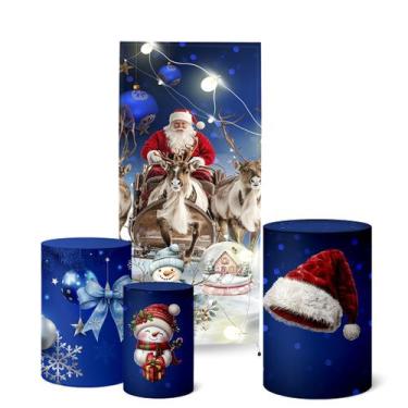 Imagem de Trio Capas Cilindro Painel Lateral Romano Natal - Fadrix, K5NAT0058