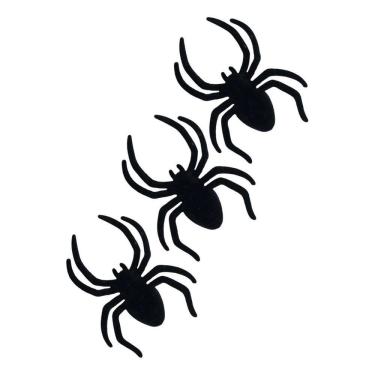 Imagem de Aranha Hallowen Kit 3 Uni Tarantula Camurça Decoraçao Festa Enfeite Dia Das Bruxas Pega...