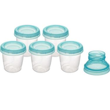 Imagem de Kit 6 Potinhos BUBA para Armazenar Leite Materno