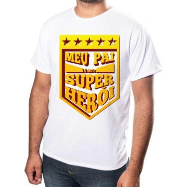Imagem de Camisa Personalizada Dia dos Pais  Super Herói Estampada  Adulto  Ótim