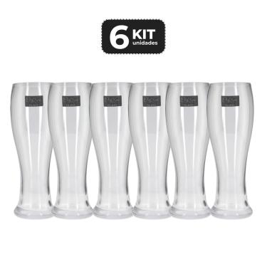 Imagem de Kit 6 Copo De Vidro Para Cerveja Weizen 660 Ml