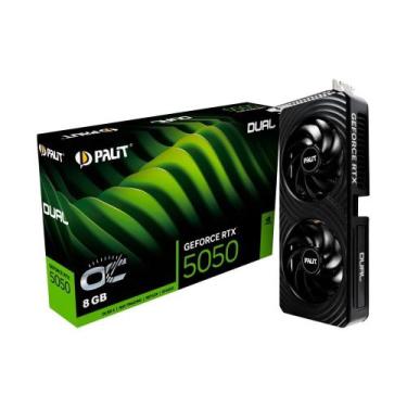 Imagem de Placa de Vídeo Palit RTX 5050 Dual OC NVIDIA Geforce, 8GB, GDDR6, 2647