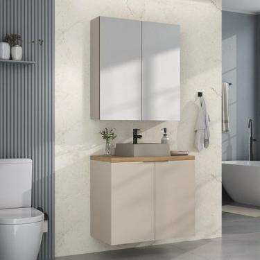 Imagem de Conjunto de Banheiro com Cuba 75cm X 145cm Nature - Estilare