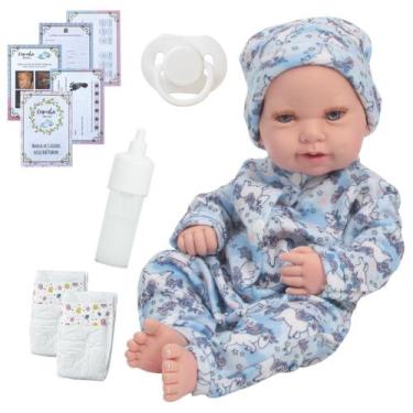 Imagem de Bebe Reborn Realista Larinha Unicórnio Corpo Silicone 42cm - Cegonha R