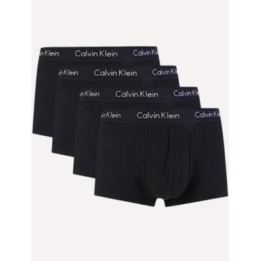 Imagem de Cuecas Calvin Klein Low Rise Trunk Preta Pack 4UN, L/G