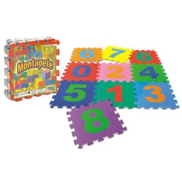 Imagem de Tapete De Eva Infantil Números 10 Placas 33x33 Cm Nig - 0800