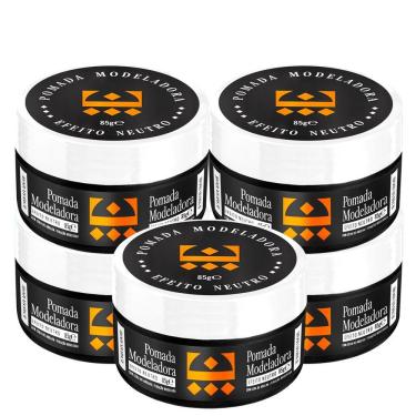 Imagem de Kit 5 Pomada Para Cabelo Efeito Neutro Embaixador 85G