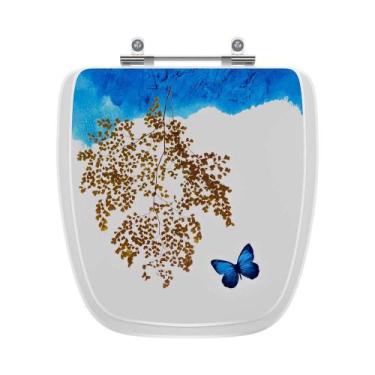Imagem de Assento Sanitario Decorado Borboleta Versato para vaso Celite - Pontto